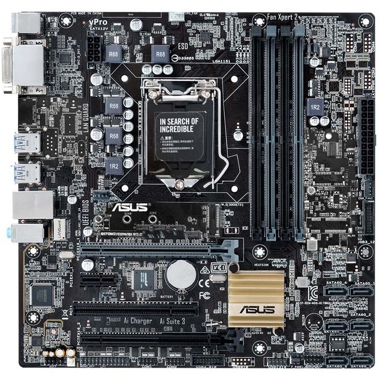 مادربرد استوک Asus Q170-m2/CDM/SI